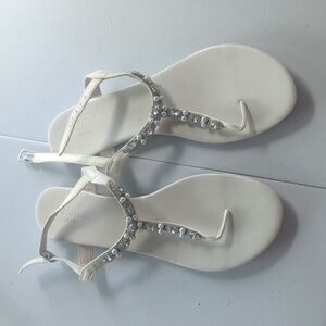 Diamond/pearl sandals